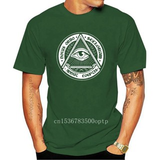 ขายดี!ขายดี เสื้อยืดคลาสสิก พิมพ์ลาย Illuminati Eye Swea Society Auge Free Masons Lodge Illumiatus 018646 Ccekmb83cjjaah