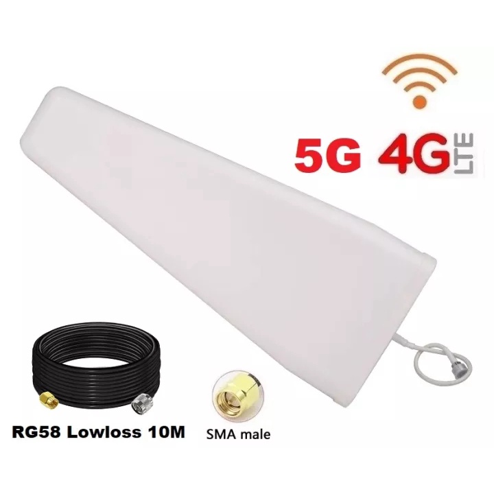 เสาอากาศ 5G 4G LPDA Antenna 28dBi Directional Signal Booster + สาย 10 เมตร