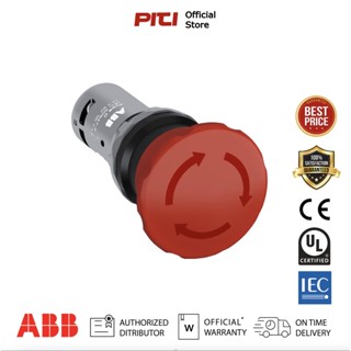 ABB CE4T-10R-02 Emergency stop Mushroom 40mm 2NC