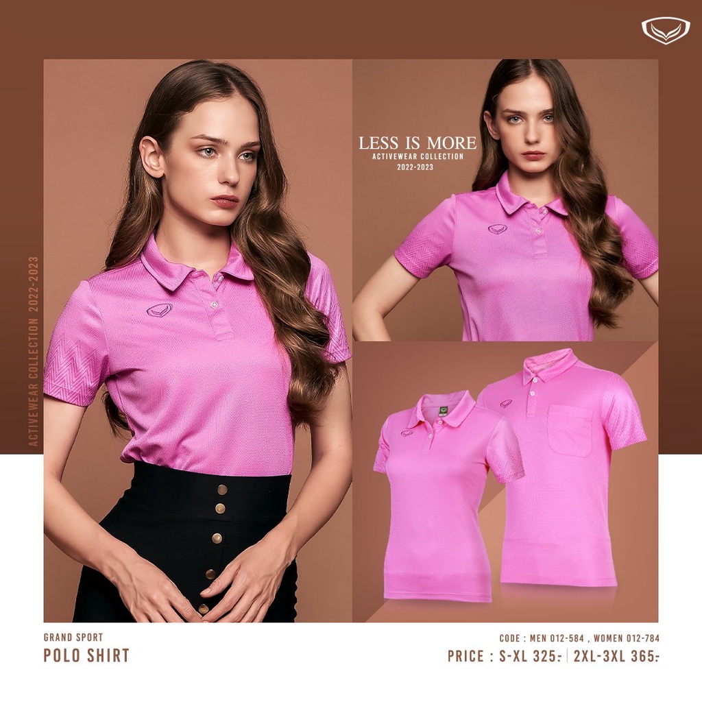 GRAND SPORT เสื้อโปโลหญิงพิมพ์แขน แกรนด์สปอร์ต รหัส : 012784 - รูปที่ 6