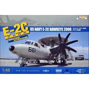 Aircraft Model Kinetic Model 1/48 KI-K48016 E-2C HAWKEYE 2000 US NAVY 8 BLADES