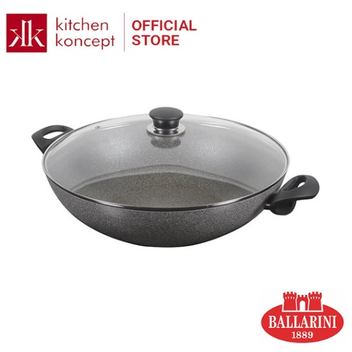 Ballarini - กระทะอลูมิเนียม non-stick Ferrara ฝาครอบแก้ว - 36cm