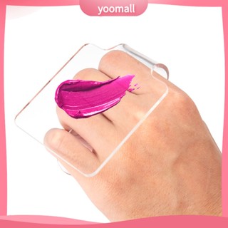 [YOOMALL] จานผสมสีอะคริลิคใส อเนกประสงค์ สําหรับผสมสีทาเล็บเจล DIY