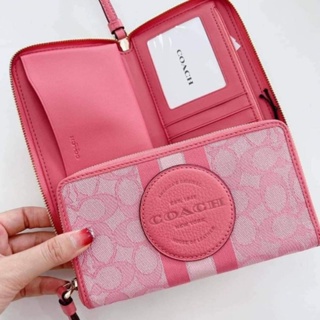 พร้อมส่งกระเป๋าสตางค์ใบยาว #2890Coach C9073 Dempsey Large phone Wallet ขนาด 7.25"x4" แท้