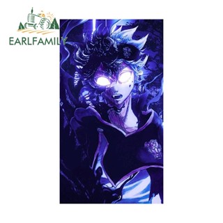 Earlfamily สติกเกอร์ไวนิล ลายการ์ตูน Black Clover กันน้ํา 13 ซม. x 7.3 ซม. สําหรับตกแต่งตู้เย็น แล็ปท็อป หมวกกันน็อค กีตาร์