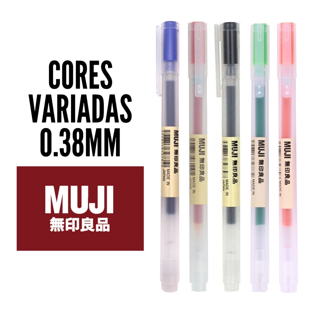 Muji ปากกา 0.38 มม. คละสี นําเข้าจากญี่ปุ่น