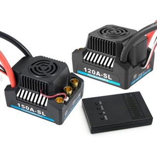 รถออฟโร้ดบังคับ 120A-SL 150A-SL 2-4S ESC กันน้ํา พร้อม BEC 5A 5.8V สําหรับรถบังคับ 1/8 รถบักกี้ มอนสเตอร์ เรือ 1 ชิ้น