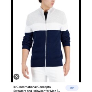 เสื้อสเว็ตเตอร์ แขนยาว  INC INTERNATIONAL CONCEPTS SWEATERS ของแท้