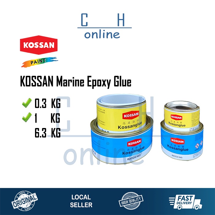 [1Kg & 0.3kg] KOSSAN Gam/Marine Epoxy Glue/KOSSAN AB Glue/KOSAN Epoxy Glue /San AB Silicon