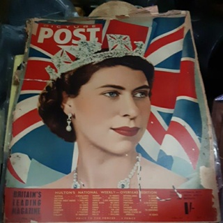 Magazine picture post 1954/แม็กกาซีน/britains leading Magazine/i llustrated week ending 1954/