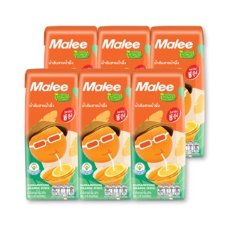 มาลี ทรอปิคอล น้ำส้มสายผึ้ง20% ขนาด 180ml ยกแพ็ค 6กล่อง MALEE TROPICAL SAINUMPEUNG SAINUMPHEUNG ORANGE JUICE