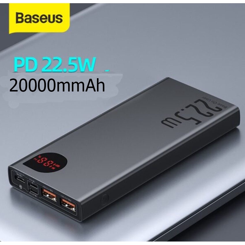 Baseus แบตสำรอง 22.5W-10000mAh 20000mAh Super Quick Charge Power Bank แบตสำรอง type c