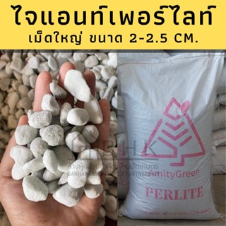 ไจแอนท์เพอร์ไลท์ เม็ดใหญ่ [ส่งฟรี] ขนาด 2-2.5 cm. วัสดุปลูกนำเข้า รองก้นกระถาง ผสมดิน เพิ่มความโปร่งให้ดินปลูก