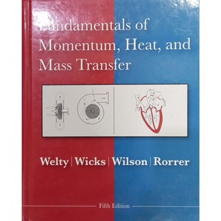 Fundamentals of Momentum,Heat,and Mass Transfer 5edition9780470128688