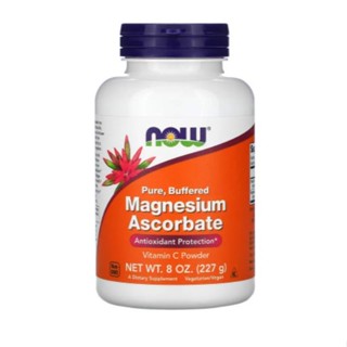 NOW Foods, Pure, Buffered, Magnesium Ascorbate, Vitamin C Powder, 8 oz (227 g)