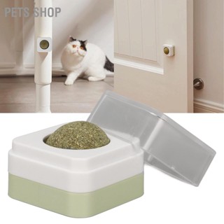 Pets Shop ของเล่นลูกบอล หมุนได้ 360 องศา สีเขียว สําหรับทําความสะอาดฟันแมว