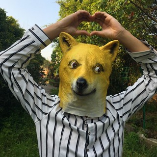 หน้ากากคอสเพลย์ หมา annoying Dog หน้ากากสัตว์ Animal face mask Cosplay สยองขวัญ แฟนซี หน้ากากฮาโลวีน แกล้งคน ธีมซาฟา