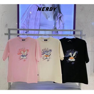 [NERDY] ของแท้ 100% เสื้อยืด แขนสั้น คอกลม ลายแร็บบิต ใส่เหรียญได้