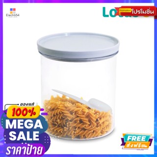 LOTUSS โหลกลมเอ็กตร้าซิลเทา1500มล#424-2LOTUSS ROUND CANISTER GRAY1500ML#4242