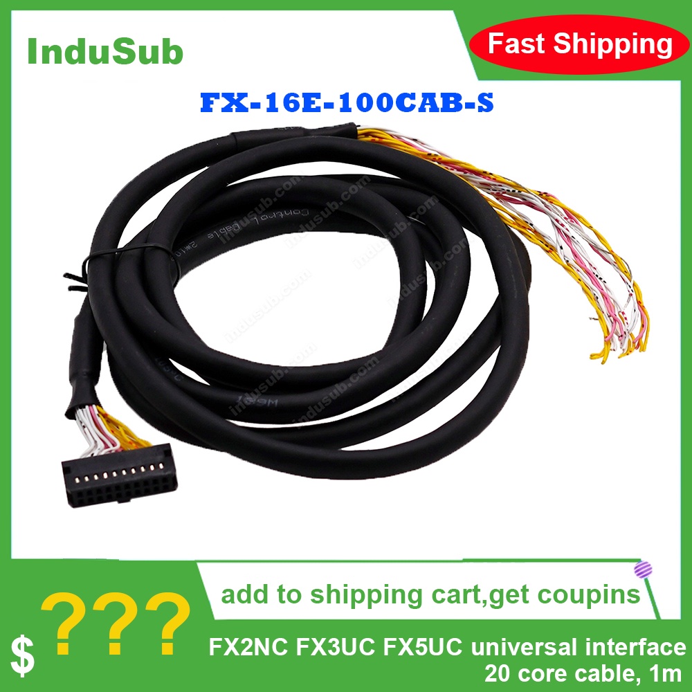 YY FX-16E-100CAB-S FX2NC FX3UC FX5UC อินเทอร์เฟซสากล 20 Core Cable, 1m