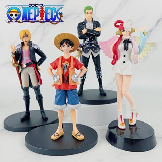 โมเดลฟิกเกอร์ ONE PIECE FILM RED Anime Figure DXF Uta Shanks Zoro Sanji Theater Edition ของเล่นสําหรับเด็ก