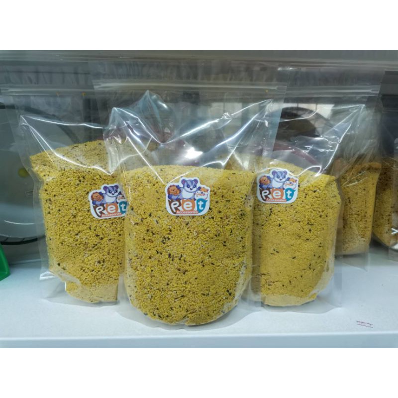 อาหารไข่ผงเเบ่ง1กิโลกรัม อาหารเสริมโปรตีนวิตามินสำหรับสัตว์เลี้ยง นกสวยงาม