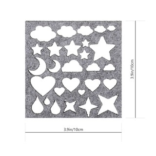 7-Piece Needle Felting Stencil Set - Garden Shapes Mold For DIY Craft & Embroidery