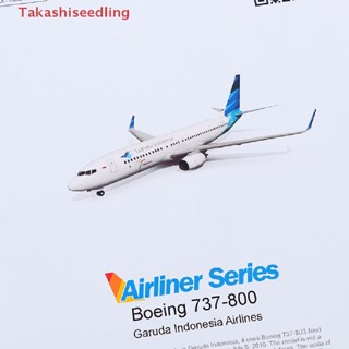 (Takashiseedling) โมเดลเครื่องบินกระดาษ 3D 1:100 Boeing 737-800 แฮนด์เมด DIY