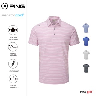 PING ALEXANDER  POLO PING MENS POLO เสื้อกอล์ฟผู้ชาย  เสื้อกีฬากอล์ฟผู้ชาย  เสื้อกีฬาผู้ชาย