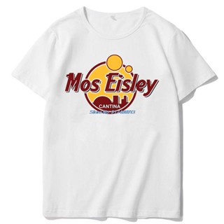 เสื้อตราหานคู่ มอส Eisley Cantina เสื้อยืดกราฟิกเสื้อยืดขนาดใหญ่ผู้ชายเสื้อยืดแขนสั้น Streetwear ฤดูร้อนเสื้อยืดคอโอคอผู