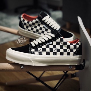 Vans Vault Old Skool Ns Og Lx กระดานหมากรุก มาร์ชเมลโลว์