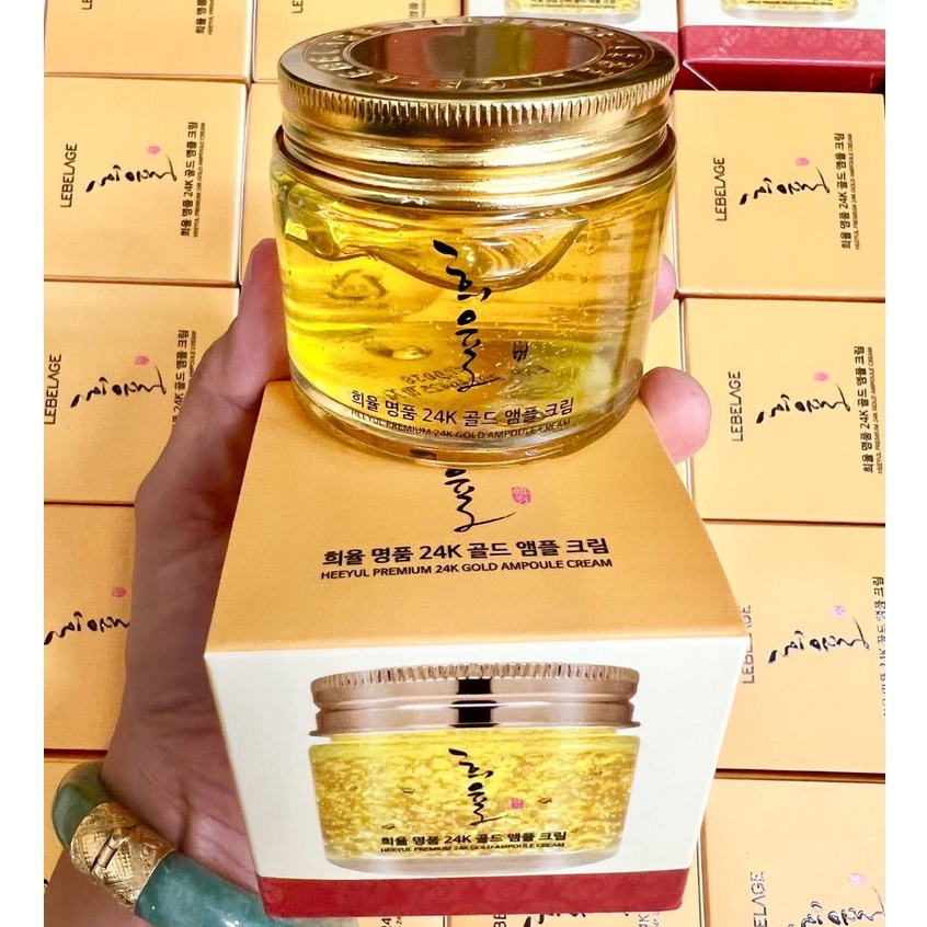 พร้อมส่ง💎ครีมทองคำเกาหลี💎Lebelage Heeyul premium 24k gold ampoule cream 70 ml.