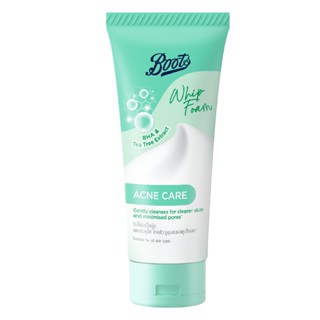 Boots Whip Foam Acne Care 100ML บู๊ทส์ วิป โฟม แอคเน่ แคร์ 100มล.