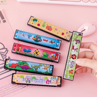 ECHO- ~16 Holes Key Metal Harmonica Mouth Organ Kids Musical Wind Instrument 100% brand new and high quality【Echo-baby】