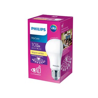 หลอด LED Bulb PHILIPS A55 E27 10วัตต์ สีเหลืองขาว