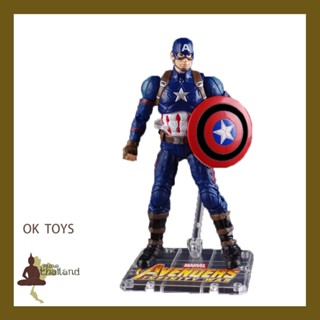 Marvel ของเล่นเคลื่อนที่ปานกลาง/Marvel Handmoved Avengers 4 Captain America Handmoved Decoration Model Doll Gift