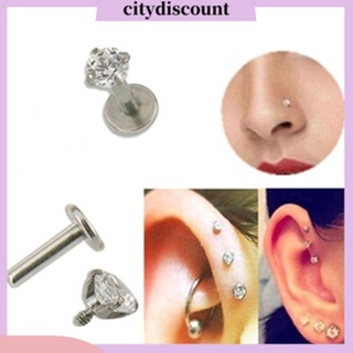 &lt;citydiscount&gt; เครื่องประดับจิวเจาะร่างกาย 3 มม . 1 ชิ้น