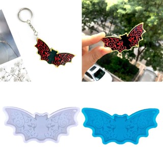 Dark Bat Shape Epoxy Casting Mold Halloween Silicone Molds Keychain Resin Mold DIY