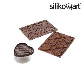 Silikomart CKC03 Silicone Mould Cookie Hearts (PT1192)