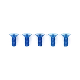 [ชุดแต่งรถบังคับ] TAMIYA 53772 OP.772 3x8mm Countersunk Hex Head Screw/blue (5pcs.) ชุดแต่งทามิย่าแท้ rc