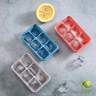 YOYO แม่พิมพ์น้ำแข็งก้อน ฝาปิด พร้อมฝา 6 ช่อง Ice tray mould