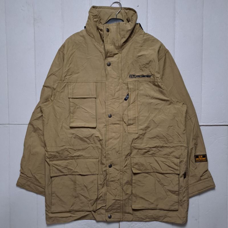 GT HAWKINS KHAKI MOUNTAIN PARKA JACKET SIZE XL