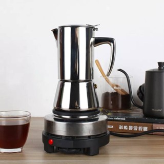 หม้อต้มกาแฟ moka pot Espresso Machine สแตนเลส430