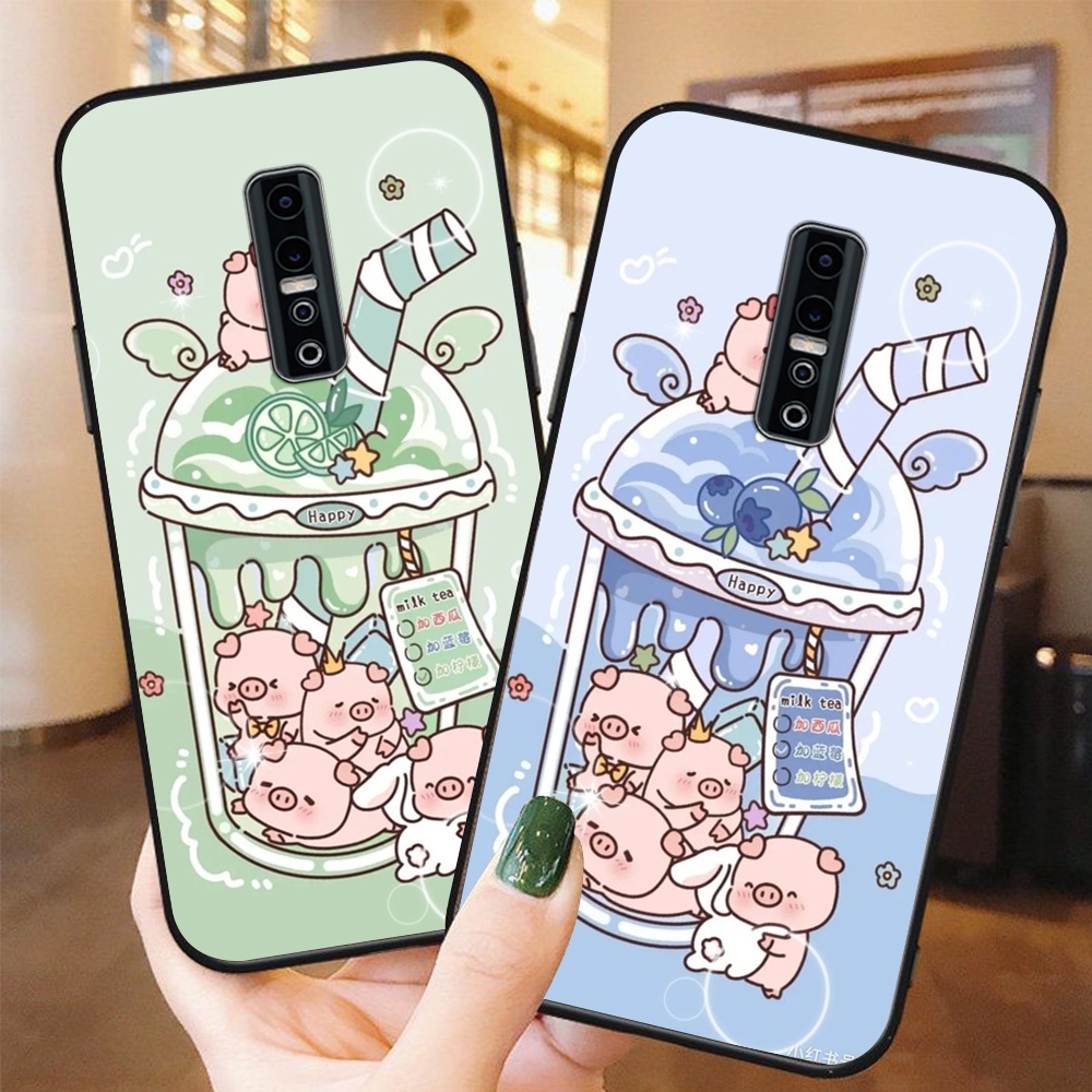 ชานมสไตล์วัยรุ่น vivo v17 plus / vivo v17 pro เคสโทรศัพท์