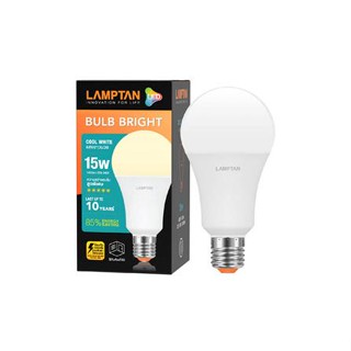 หลอด LED LAMPTAN A60 BRIGHT 15 วัตต์ E27 COOLWHITE