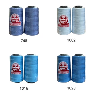 [สีฟ้า]ด้ายเย็บผ้า ตราภูเขาไฟ ขนาด 40/2 ความยาว 3100 เมตร