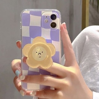 [พร้อมส่ง🇹🇭] เคสไอโฟน เคส+กริ๊ปต็อกดอกไม้ ได้2ชิ้น 🌻 (93) เคสiPhone iPhone11 iPhoneXR iPhone12 iPhone13 iPhone7Plus