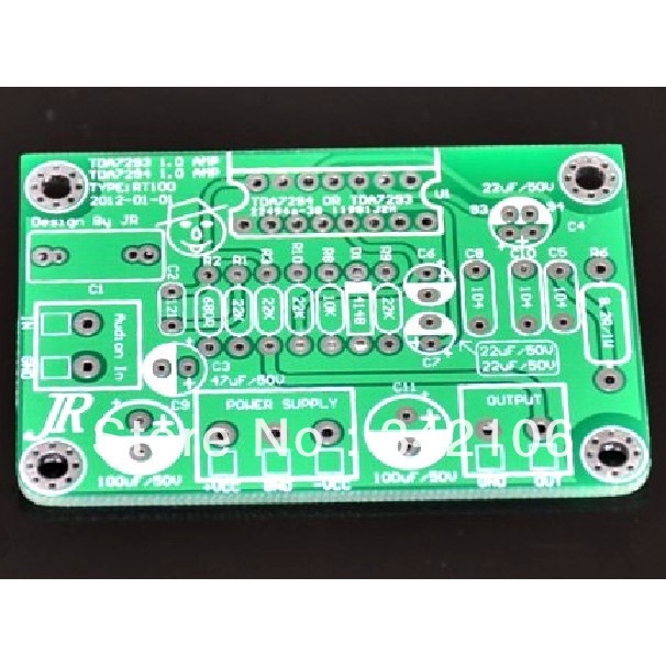 Free Shipping!!!  10pcs TDA7293 TDA7294 mono amplifier board (PCB bare board)