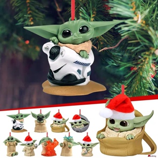 จี้แขวนตกแต่งต้นคริสต์มาส ลาย Disney Baby Yoda สําหรับห้องนอน ห้องนั่งเล่น ปีใหม่