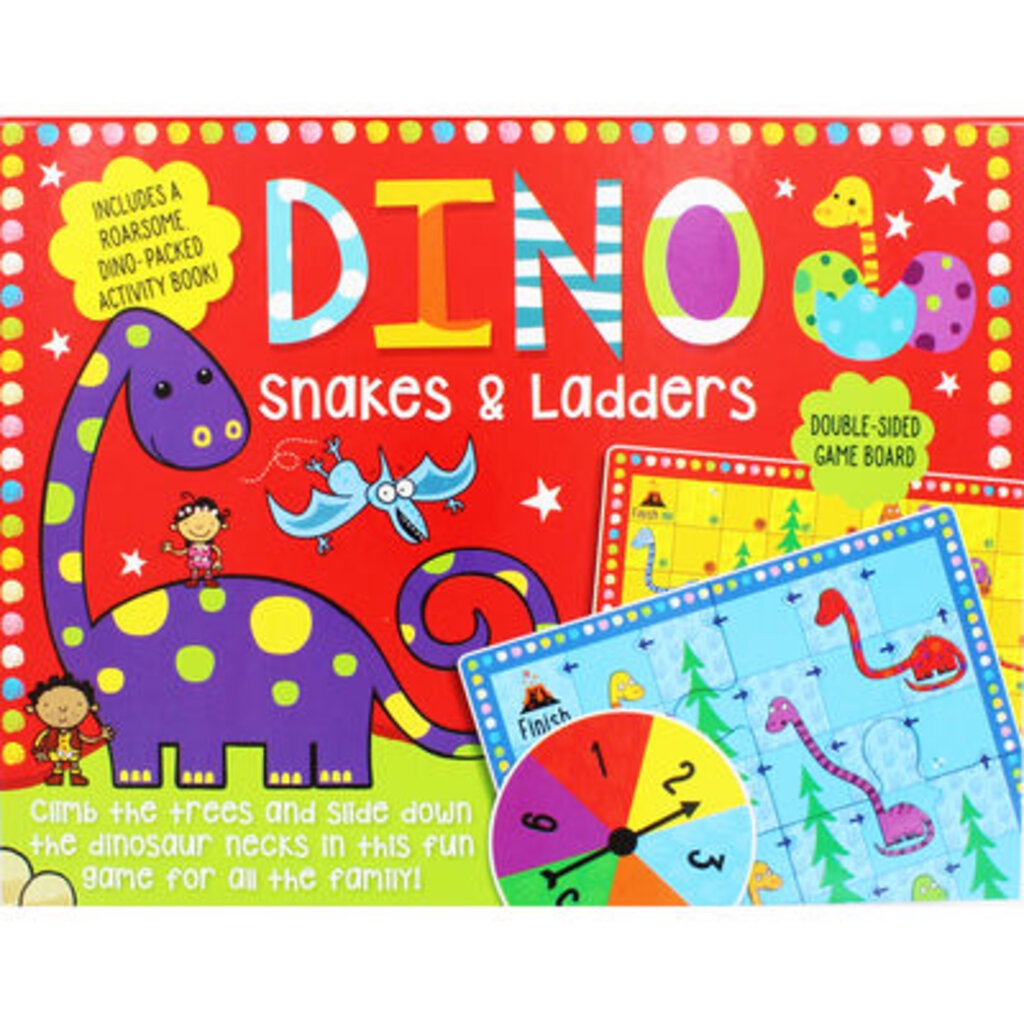 Alphabet / Dino Snakes &amp; Ladders Box Set by Make Believe Ideas Board game เกมส์ สำหรับ 3+ ปี 9781788433297